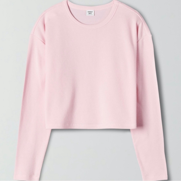 Sunday Best Sweaters - ARITZIA Sunday Best baby waffle long sleeve tee size small